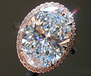 6.06ct G (Blue) VVS2 Oval Shape Lab Grown Diamond Ring R11134