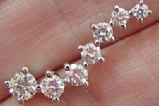 SOLD...Necklace- 1.00ctw Journey Diamond Pendant Made of and for love R1579 
