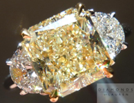 SOLD...  3.18ct Y-Z VS2 Radiant Cut Diamond Ring GIA R1388 