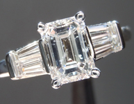 SOLD....0.95ct E I1 Emerald Cut Diamond Ring R1861