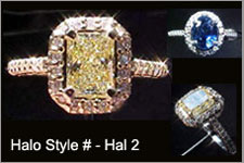 DISCONTINUED Semi Mount- #Hal2- this casting semi suits many diamond shapes