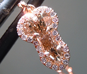SOLD.....0.67ct Brown Novelty Shape Diamond Necklace R10129