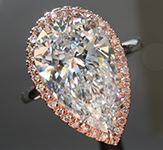 SOLD....4.08ct I (Blue) VVS2 Pear Shape Lab Grown Diamond Ring R10592