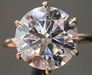 3.51ct F VS2 GCAL 8x Round Lab Grown Diamond Ring R10750