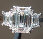 2.14ct D VS1 Emerald Cut Lab Grown Diamond Ring R10819