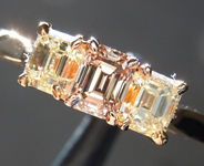 0.39ct Fancy Brown SI1 Emerald Cut Diamond Ring R4797