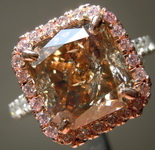 SOld....4.01ct Yellow Brown I2 Radiant Cut Diamond Ring R5953