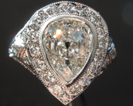 1.70ct I SI2 Old Cut Pear Diamond Ring R5955