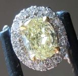 SOLD....0.48ct Light Yellow VS1 Oval Diamond Pendant GIA R6569