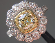 1.12ct O-P SI1 Old Mine Brilliant Diamond Ring R6711