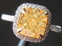 SOLD..... 2.01ct W-X VS2 Cushion Cut Diamond Ring R6954