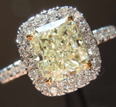 SOLD...1.51ct S-T SI1 Cushion Cut Diamond Ring R7079