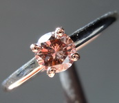 SOLD.....43ct Pinkish Brown I1 Round Brilliant Diamond Ring R7332