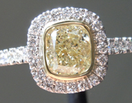 SOLD...1.01ct W-X VS2 Cushion Cut Diamond Ring R7607