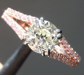 1.08ct Circular Brilliant and Pink Diamond Ring R7845