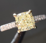 SOLD...1.26ct Y-Z VS1 Cushion Cut Diamond Ring R7861