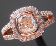 SOLD...0.90ct O-P SI2 Cushion Cut Diamond Ring R8183