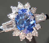 SOLD...1.26ct Blue Oval Shape Sapphire Ring R8594