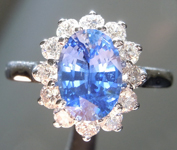 SOLD...1.62ct Blue Oval Shape Sapphire Ring R8598