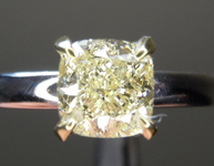 1.11ct W-X VVS2 Cushion Cut Diamond Ring R8602