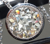 SOLD...0.78ct I VS1 Old European Cut Diamond Pendant R8680