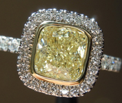 SOLD....1.50ct W-X SI1 Cushion Cut Diamond Ring R8886