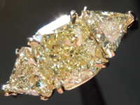SOLD....1.51ct Y-Z VVS2 Cushion Cut Diamond Ring R9106