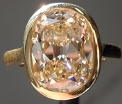 SOLD...3.88ct N VS2 Cushion Cut Diamond Ring R9341