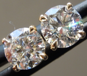 SOLD....1.13ctw D VS Round Brilliant Lab Grown Diamond Earrings R9722